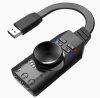 7.1 csatornás USB hangkártya Számítógépes laptop külső audio adapter kártya 3,5 mm-es fejhallgató-csatlakozókkal 7.1 csatornás USB hangkártya Számítógépes laptop külső audio adapter kártya 3,5 mm-es fejhallgató-csatlakozókkal