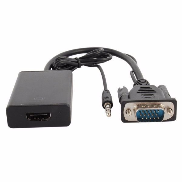 Vga Hdmi konverter tv átalakító adapter aktív + hang Vga Hdmi konverter tv átalakító adapter aktív + hang