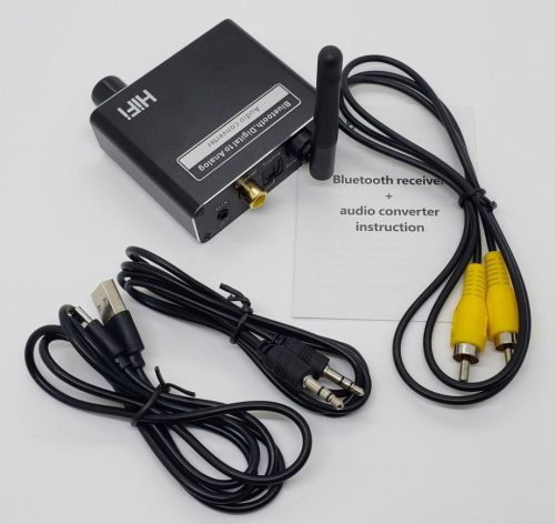 Dac 3 az 1-ben Bluetooth 5.1 vevőegység 192 kHz-es audio digitál analóg átalakitó