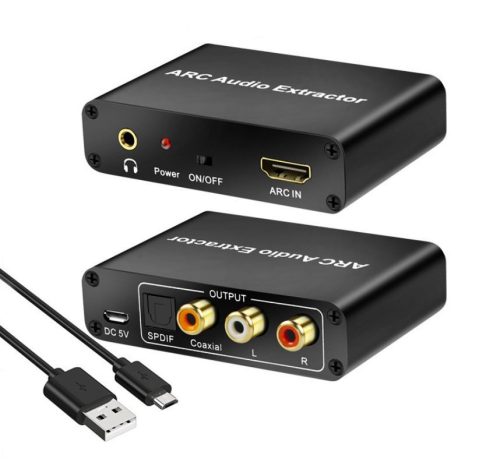 HDMI ARC Audio Extractor koaxiális SPDIF - RCA SPDIF átalakító audio 