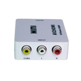 AV RCA HDMI ÁTALAKÍTÓ ADAPTER BOX KONVERTEL