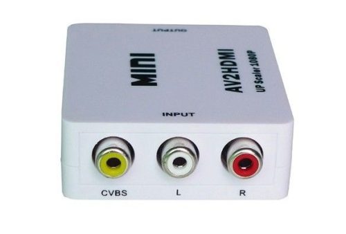 AV RCA HDMI ÁTALAKÍTÓ ADAPTER BOX KONVERTEL