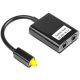 Digitális SPDIF optikai toslink audio Splitter elosztó 1x2 1 bemenet 2 kimenet