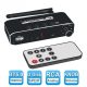 DAC digitál analóg audio konverter Bluetooth vevő Optikai SPDIF Toslink USB olvasó RCA 3,5 mm jack kimenet távirányitós 