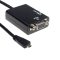 Micro mikro HDMI VGA átalakító adapter + audió hang konverter 