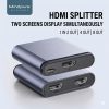 4K HDMI Splitter 1 bemenet, 2 kimenet – Kétirányú HDMI elosztó 1x2