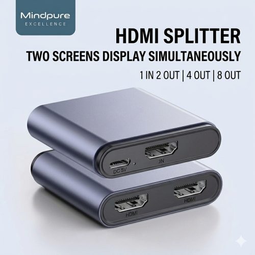 4K HDMI Splitter 1 bemenet, 2 kimenet – Kétirányú HDMI elosztó 1x2