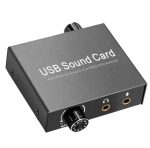    USB 2.0 hangkártya dac sztereó mikrofon audio hangkártya adapter átalakító USB 3,5 mm-es csatlakozó