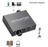  USB 2.0 hangkártya dac sztereó mikrofon audio hangkártya adapter átalakító USB 3,5 mm-es csatlakozó
