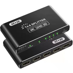   4K HDMI 1x4 elosztó 1 bemenet 4 HDMI kimenettel splitter tükröző