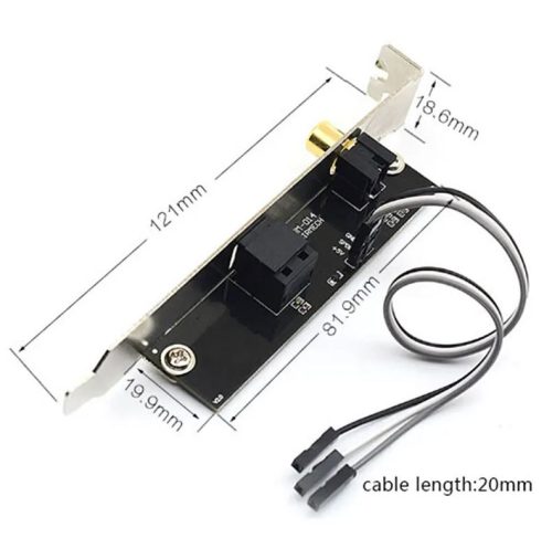 FBA küldés SPDIF optikai és koaxiális audió kimenet Asus Msi Gigabyte alaplaphoz 