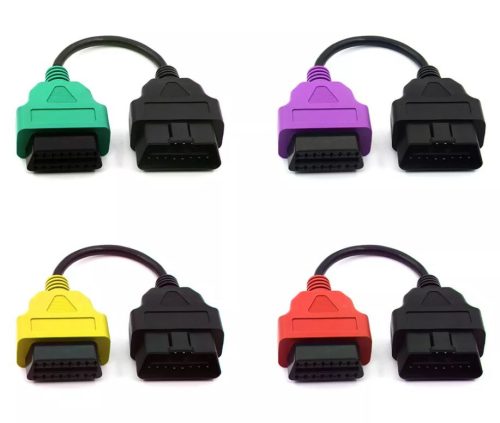 FIAT DIAGNOSZTIKA FIATECUSCAN SZINES KÁBEL ADAPTEREK ABS LÉGZSÁK MOTOR 4db