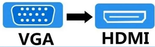 Vga Hdmi konverter tv átalakító adapter aktív + hang 