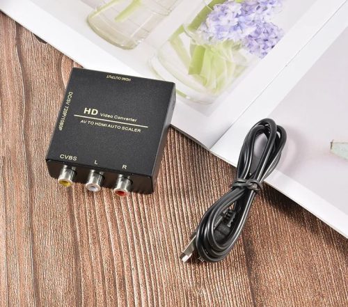 AV RCA  HDMI AV2HDMI  átalakitó konvertel fém