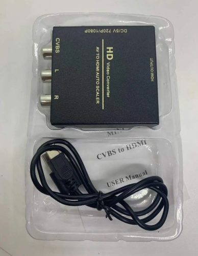 AV RCA  HDMI AV2HDMI  átalakitó konvertel fém