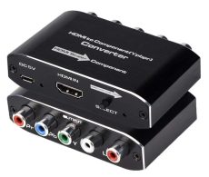  HDMI - YPbPr 5RCA RGB komponens átalakító adapter R / L audio kimenettel 