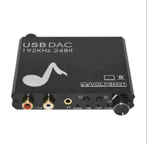  DAC USB hangkártya digitál  digitális-analóg audio átalakító 192 khz-es 24 bit
