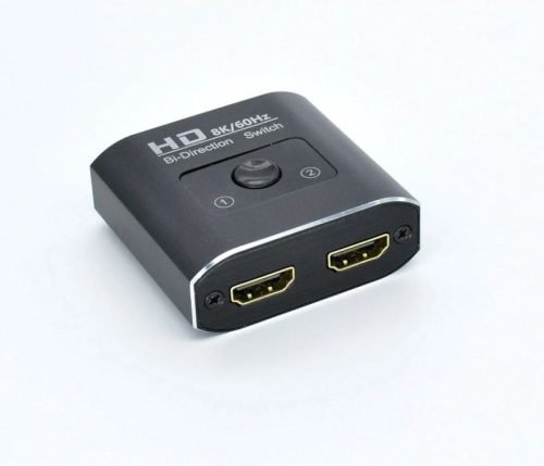 2 portos HDMI switch, bidirekcionális, passzív kétirányú 8K 60HZ kapcsoló