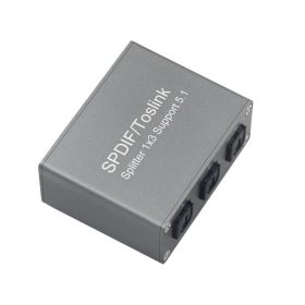   Digitális SPDIF optikai toslink audio Splitter elosztó 1x3 1 bemenet 3 kimenet 