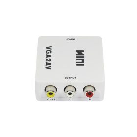 VGA / RCA video átalakító vga av mini erösitős