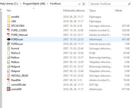 Autódiagnosztika kábel elm327 usb obd2 Ford hoz HS-CAN / MS-CAN  