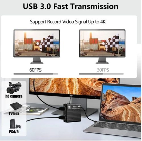 Hdmi usb USB3.0 digitalizáló adapter Video Grabber 1080P 60FPS élő streaming