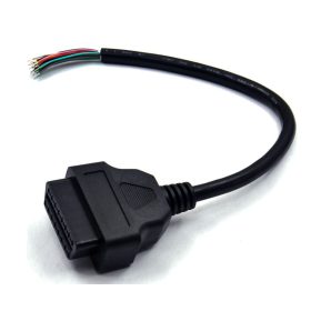   OBD2 16pin szerelhető kábel adapter anya  diagnosztikai interfész csatlakozó