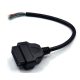 OBD2 16pin szerelhető kábel adapter anya  diagnosztikai interfész csatlakozó