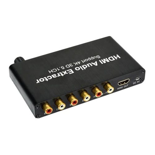 Hdmi extractor 5.1 csatornás rca hangleválasztó 
