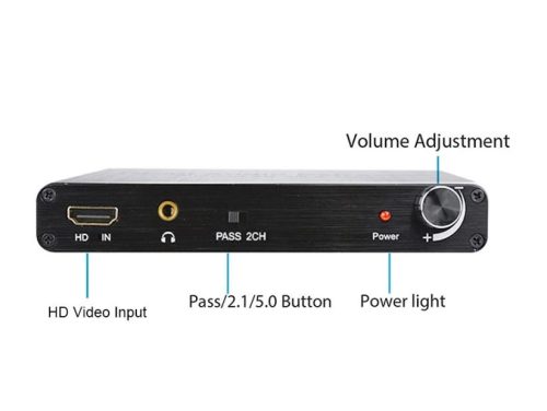 Hdmi extractor 5.1 csatornás rca hangleválasztó 