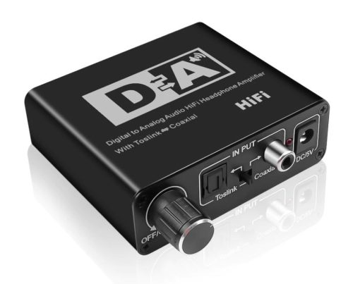 Digitális digitál analóg audio jel átalakitó konverter  adapter DAC 3,5 mm- yack 