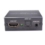   HDMI audió leválasztó digitális analóg adapter TOSLINK  3,5 mm-es sztereó kivetítő átalakító HDMI Audio extractor
