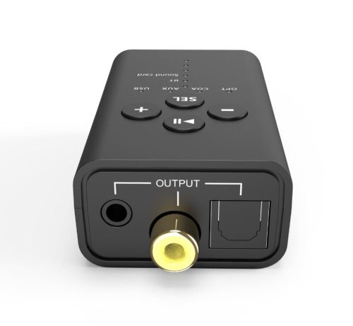 Bluetooth  DAC Audio Konverter –Jack / RCA / Optikai kimenettel usb hangkártya